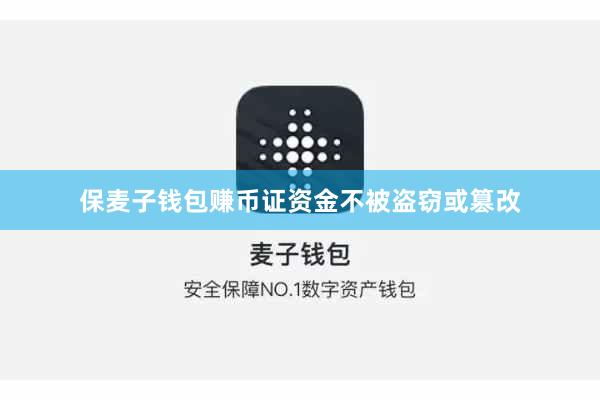 保麦子钱包赚币证资金不被盗窃或篡改