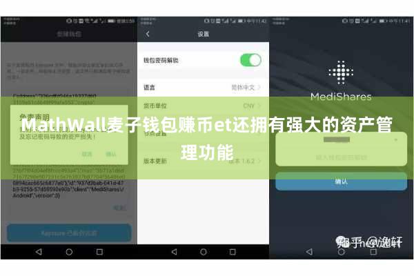 MathWall麦子钱包赚币et还拥有强大的资产管理功能